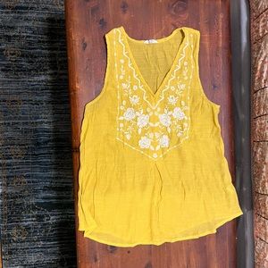 Yellow Bohemian Blouse